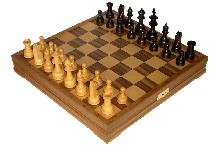 Шахматы классические стандартные деревянные утяжеленные (высота короля 4,00)